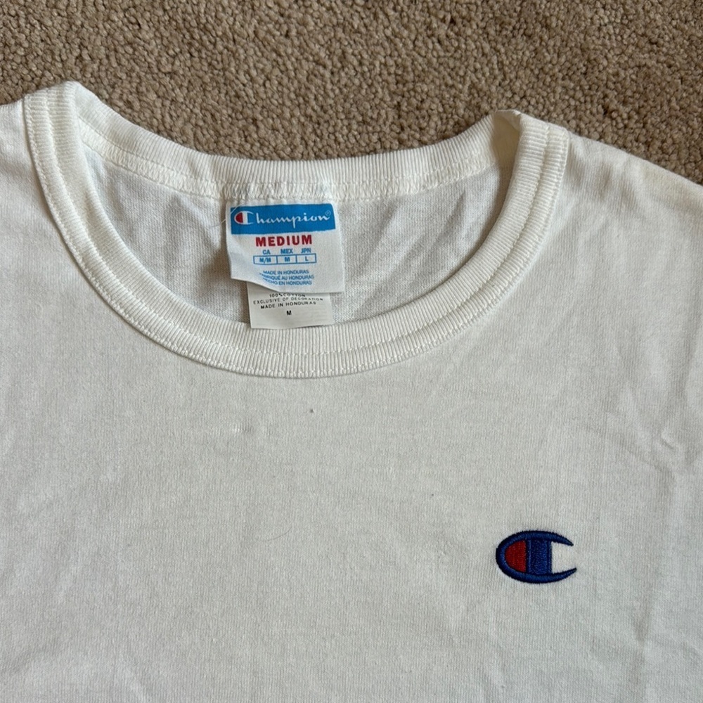Champion Men's White T-Shirt - Picture 2 of 4